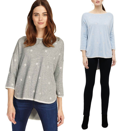 European and American light luxury round collar fine wool star blooms leisure and thin double sweater foreign trade original single women's clothing autumn and winter
European and American light luxury round collar fine wool star blooms leisure and thin double sweater foreign trade original single women's clothing autumn and winter