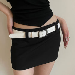 Women's Belt, Korean Style, Simple and Fashionable, Versatile, High-End Feel, Suitable for Jeans, New Spring/Summer Model, Simple Leather Belt for Women Women's Belt, Korean Style, Simple and Fashionable, Versatile, High-End Feel, Suitable for Jeans, New Spring/Summer Model, Simple Leather Belt for Women