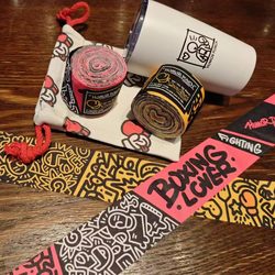 Humor Punch Trendy Art Design Boxing Grappling Wraps Bandages Muay Thai Sanda Fighting Humor Punch Trendy Art Design Boxing Grappling Wraps Bandages Muay Thai Sanda Fighting