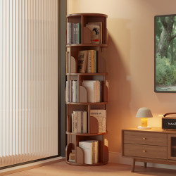 Bookshelf Floor-Standing Storage Rack Non-Solid Wood Bookcase Rotating 360-Degree Corner Children's Living Room Household Simple Storage Cabinet Bookshelf Floor-Standing Storage Rack Non-Solid Wood Bookcase Rotating 360-Degree Corner Children's Living Room Household Simple Storage Cabinet