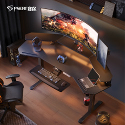 Saitu Wing-Shaped Gaming Desk Carbon Fiber Height-Adjustable Computer Desk Home Office Multifunctional Streamer Desk Electric Workstation Saitu Wing-Shaped Gaming Desk Carbon Fiber Height-Adjustable Computer Desk Home Office Multifunctional Streamer Desk Electric Workstation
