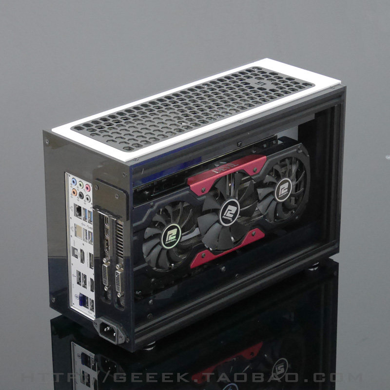 Geeek A50 Mini ITX HTPC Case - Acrylic Transparent RGB
