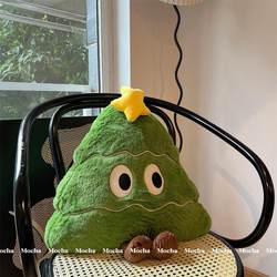 Internet-Famous Christmas Tree Pillow, Big-Eyed Plush Toy, Cartoon Bay Window Tatami Cushion, Dormitory Sofa Pillow, Gift Internet-Famous Christmas Tree Pillow, Big-Eyed Plush Toy, Cartoon Bay Window Tatami Cushion, Dormitory Sofa Pillow, Gift