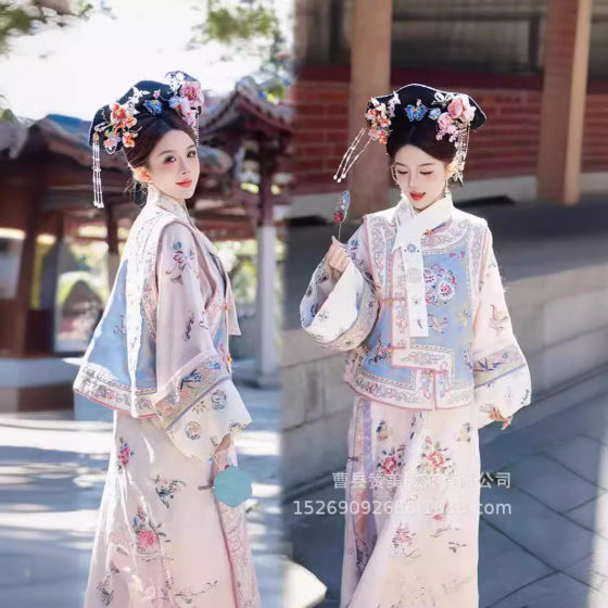 Hanfu women in Qing Dynasty printed ancient costume Qing Dynasty Yanji princess cheongsam palace princess cheongsam two-piece travel clothing
Hanfu women in Qing Dynasty printed ancient costume Qing Dynasty Yanji princess cheongsam palace princess cheongsam two-piece travel clothing