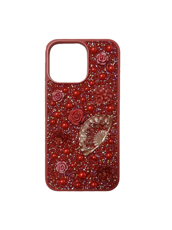 Rhinestone Diamond Bling Flowers Luxury Girls 15, 14, 13, 12 iPhone Case