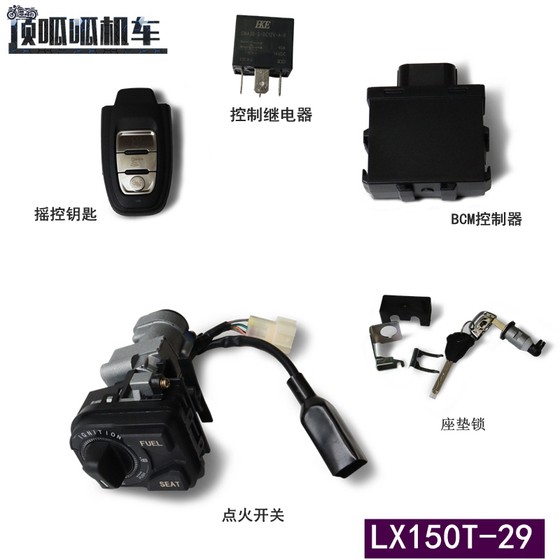 Loncin LX150T-29 Wuji SR150GT original BCM controller remote control key ignition switch original car parts
Loncin LX150T-29 Wuji SR150GT original BCM controller remote control key ignition switch original car parts