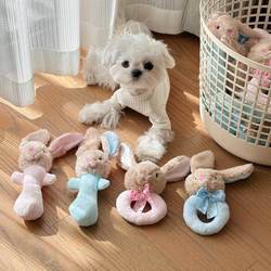 Cute Little Bunny Puppy Toy with Sound, Rattle, Soothing Companion, Interactive Bell, Dog Toy for Small Dogs to Entertain Themselves Cute Little Bunny Puppy Toy with Sound, Rattle, Soothing Companion, Interactive Bell, Dog Toy for Small Dogs to Entertain Themselves