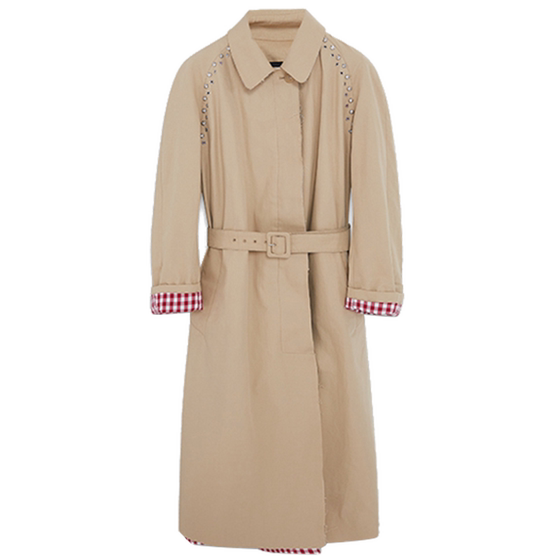 IMMI Designer Brand Women's Twill Lapel Twist Coat 300124 IMMI Designer Brand Women's Twill Lapel Twist Coat 300124