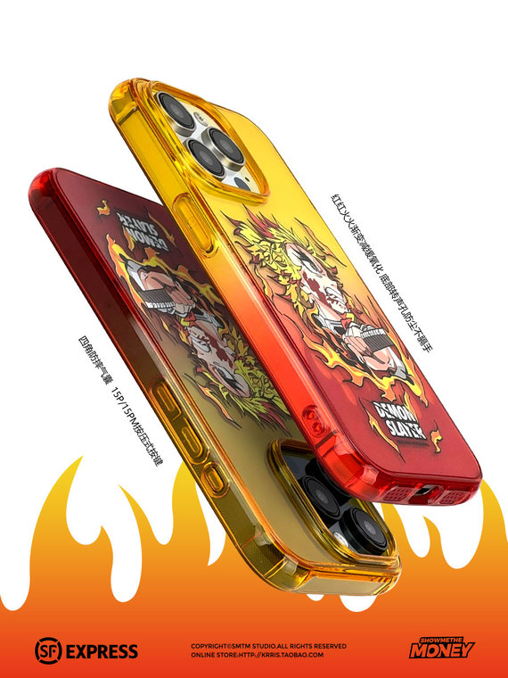 Demon Slayer New Airbag 4 Corner Shock Absorbing Anime – 15, 14, 13, 12 iPhone Case