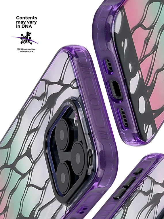 Anime – Demon Slayer Laser Gradient 15, 14, 13, 12 iPhone Case