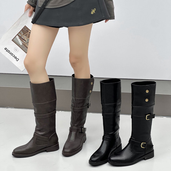 Thick heel fashion boots knight boots women's autumn and winter new retro style high tube western cowboy boots Martin boots women's boots
Thick heel fashion boots knight boots women's autumn and winter new retro style high tube western cowboy boots Martin boots women's boots