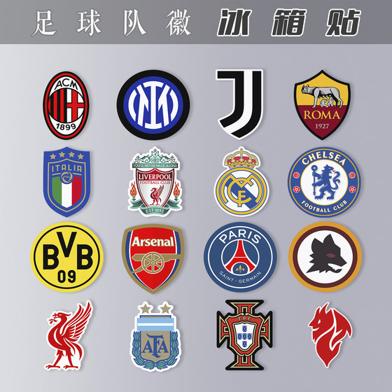 Refrigerator magnetic football fan logo AC Milan Manchester City United Liverpool Chelsea Real Madrid Arsenal European Cup
Refrigerator magnetic football fan logo AC Milan Manchester City United Liverpool Chelsea Real Madrid Arsenal European Cup