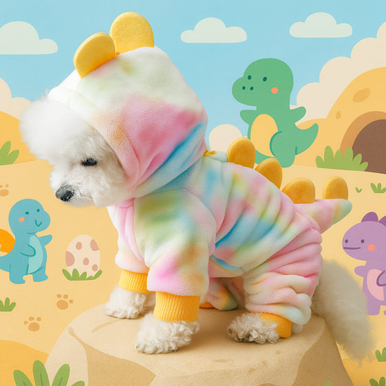 Pet autumn and winter plus velvet warm dog clothes cat and cat hooded flannel four-legged clothes Christmas cross-dressing clothes to prevent shedding 
Pet autumn and winter plus velvet warm dog clothes cat and cat hooded flannel four-legged clothes Christmas cross-dressing clothes to prevent shedding