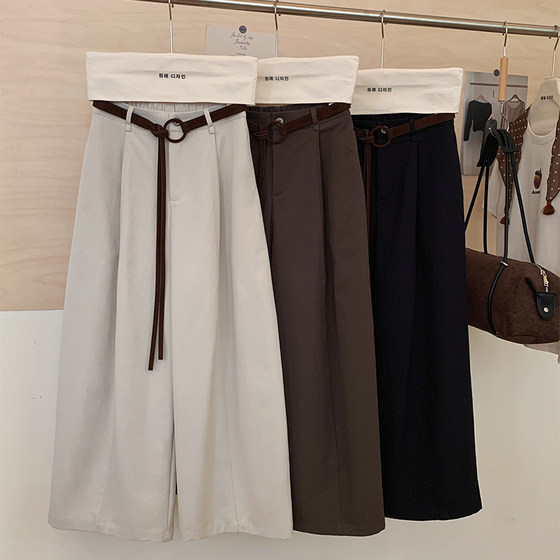 Huahuajia Korean 2025 autumn new loose slim wide-leg pants for women casual pants loose drooping pants for women
Huahuajia Korean 2025 autumn new loose slim wide-leg pants for women casual pants loose drooping pants for women