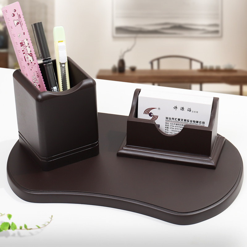 Hipiwe Metal Business Card Holder With Pen Slot – Sleek Desk Organizer For Office Or Home - View #9