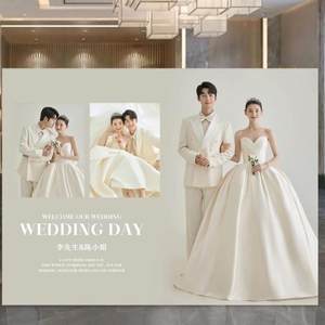 Korean wedding high -level photo background wall engagement wedding scene layout scene new Chinese decorative KT board full Korean wedding high -level photo background wall engagement wedding scene layout scene new Chinese decorative KT board full