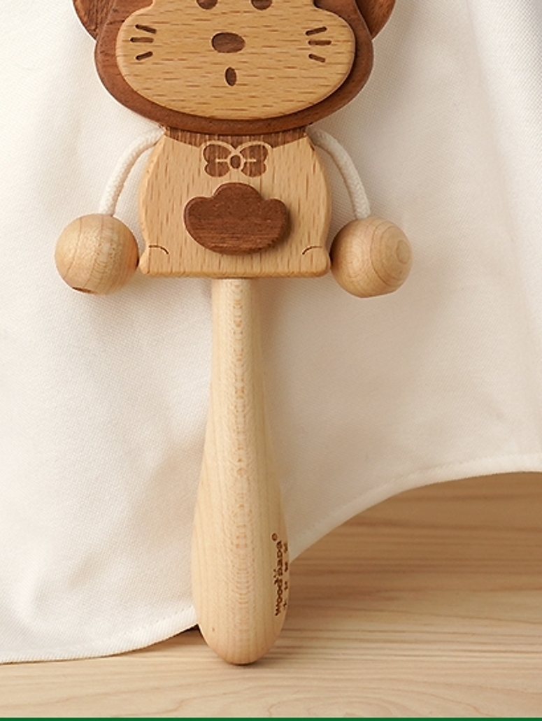 wood 拨浪鼓套装 木质玩具 wood 拨浪鼓套装 木质玩具