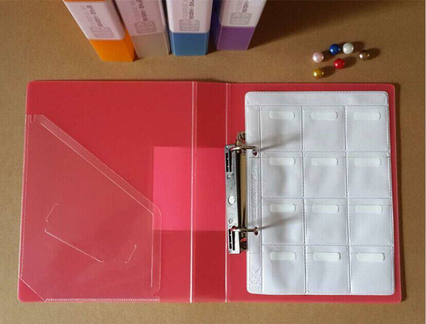 Альбом для нумезматики 古币钱币收藏册硬币纪念币空册本子 6格5页装ｔａｇ徽章收纳周边