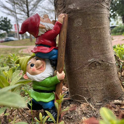 Ladder-Climbing Elf Statue Creative Outdoor Courtyard Ornament Lawn Garden Balcony Micro-Landscape Tree Decoration Ladder-Climbing Elf Statue Creative Outdoor Courtyard Ornament Lawn Garden Balcony Micro-Landscape Tree Decoration