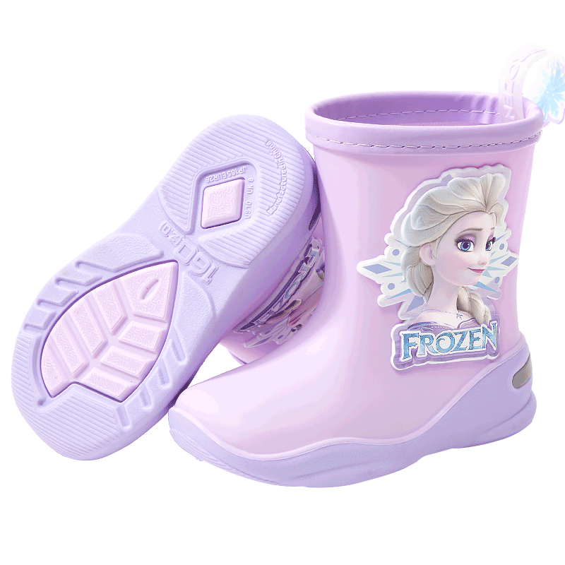 Disney Frozen Princess Rain Boots for Girls Mid-Calf Rubber Shoes