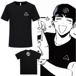 Volleyball Boy! !Manga Merchandise Rice Ball Miyoshi T-Shirt Cosplay Costume Clothing Student Pure Cotton Short-Sleeve T-Shirt Volleyball Boy! !Manga Merchandise Rice Ball Miyoshi T-Shirt Cosplay Costume Clothing Student Pure Cotton Short-Sleeve T-Shirt