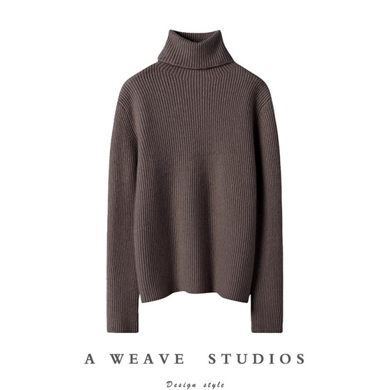 Soft and glutinous, practical and wearable! Thickened turtleneck 100% cashmere sweater for women's pure cashmere sweater knitted base shirt new style 
Soft and glutinous, practical and wearable! Thickened turtleneck 100% cashmere sweater for women's pure cashmere sweater knitted base shirt new style