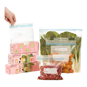 PAKCHOICE sealed bag large, medium and small thickened food grade disposable fresh-keeping bag with sealing and packing bag
 PAKCHOICE sealed bag large, medium and small thickened food grade disposable fresh-keeping bag with sealing and packing bag