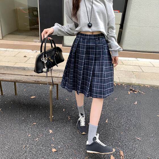 Pear-shaped body plaid high waist slim mid-length pleated skirt slim college style high waist A-line skirt umbrella skirt
Pear-shaped body plaid high waist slim mid-length pleated skirt slim college style high waist A-line skirt umbrella skirt