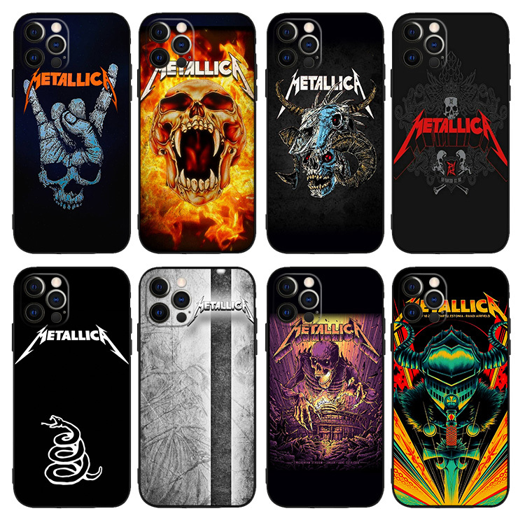 METALLICA Heavy Metal Band Silicone TPU 15, 14, 13, 12 iPhone Case