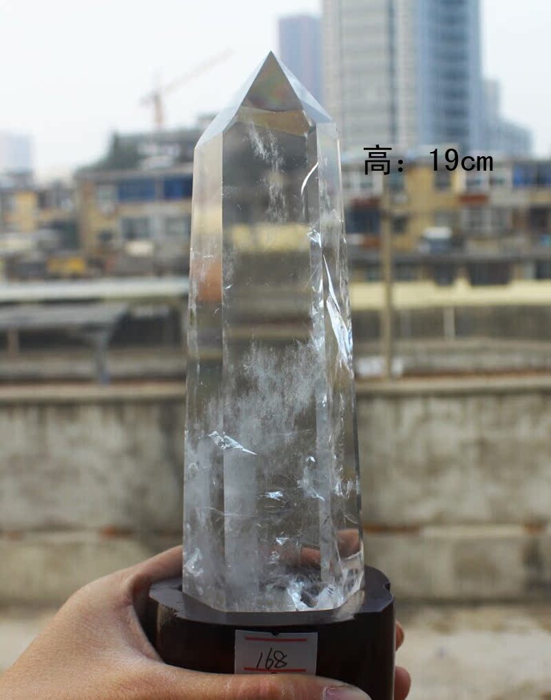 正品纯天然白水晶柱 天然水晶柱原石柱 水晶冰柱风水摆件激发潜能