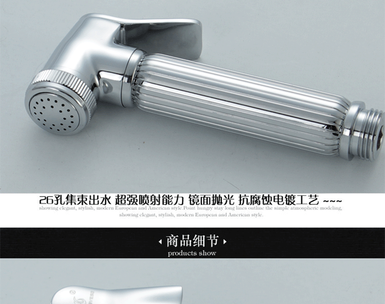 Биде 净身妇洗器喷头 全铜 洁身器 增压马桶冲洗伴侣喷枪 妇洗器套装 Genovese