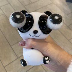 Funny Stress-Relief Gadget, Creative and Quirky Little Dragon with Bulging Eyes, Panda Squeeze Toy for Venting and Stress Relief Funny Stress-Relief Gadget, Creative and Quirky Little Dragon with Bulging Eyes, Panda Squeeze Toy for Venting and Stress Relief