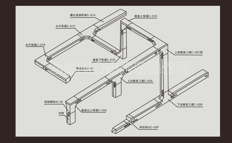 厂家直销镀锌线槽桥架网络线槽金属喷塑桥架200*100*1