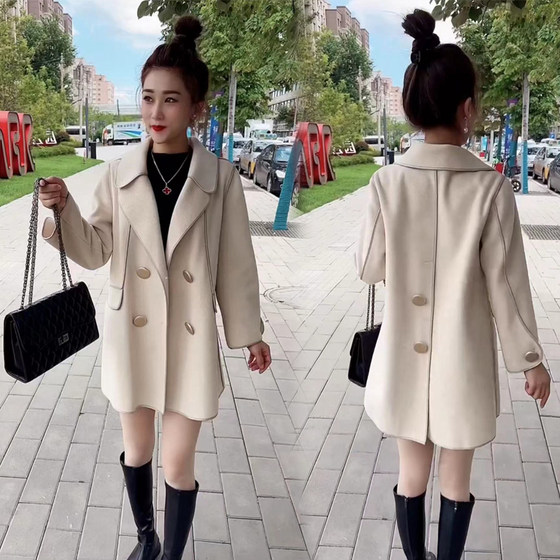 European products 2025 Spring and Autumn New Mid-Length Woolen Coat Women's Loose Suit Collar Trench Coat Double-Sided Fleece Woolen Coat
European products 2025 Spring and Autumn New Mid-Length Woolen Coat Women's Loose Suit Collar Trench Coat Double-Sided Fleece Woolen Coat