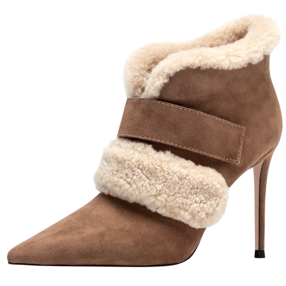 JOOC Jiushi pointed short boots for women with autumn and winter hot selling new wool plus velvet temperament Maillard style high heel fashion boots
JOOC Jiushi pointed short boots for women with autumn and winter hot selling new wool plus velvet temperament Maillard style high heel fashion boots