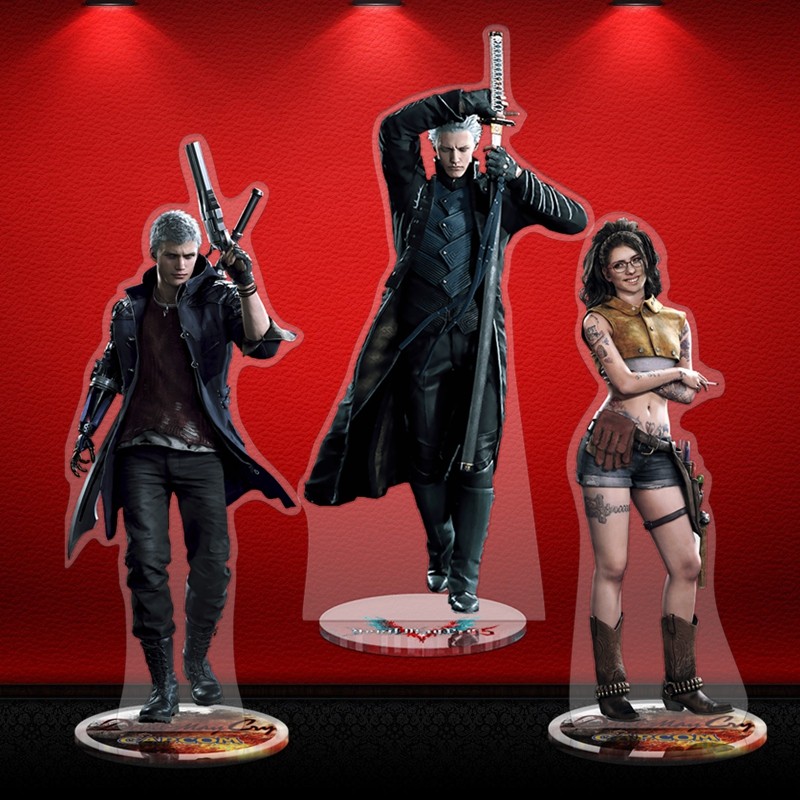 Devil May Cry 5 Akrilik Stand-Up Bebekler - Dante, Nero, Virgil