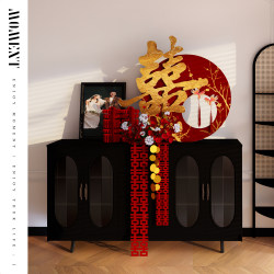 Wedding Room Atmosphere Wall Sticker Gold Foil Happy Word Disc Festive Decoration Bedside Living Room Background Side Cabinet Ornaments Photo Arrangement Wedding Room Atmosphere Wall Sticker Gold Foil Happy Word Disc Festive Decoration Bedside Living Room Background Side Cabinet Ornaments Photo Arrangement