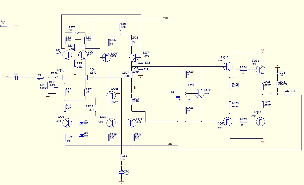 2sk1058 усилитель схема