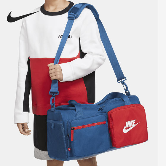 Nike/Nike genuine summer new children's leisure and fitness training hand bag BA6169-476 Nike/Nike genuine summer new children's leisure and fitness training hand bag BA6169-476