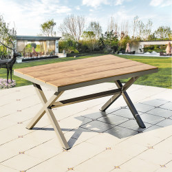 Outdoor plastic wood table and chair combination single table balcony courtyard villa table leisure garden dining table commercial outdoor table and chair Outdoor plastic wood table and chair combination single table balcony courtyard villa table leisure garden dining table commercial outdoor table and chair