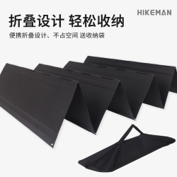 Outdoor black large windshield camping barbecue bonfire stove foldable cookware galvanized plate heat-concentrated windshield plate Outdoor black large windshield camping barbecue bonfire stove foldable cookware galvanized plate heat-concentrated windshield plate