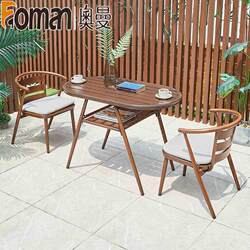 Nordic outdoor aluminum plate rattan tables and chairs outdoor balcony courtyard villa hotel garden sun room leisure dining table and chairs Nordic outdoor aluminum plate rattan tables and chairs outdoor balcony courtyard villa hotel garden sun room leisure dining table and chairs