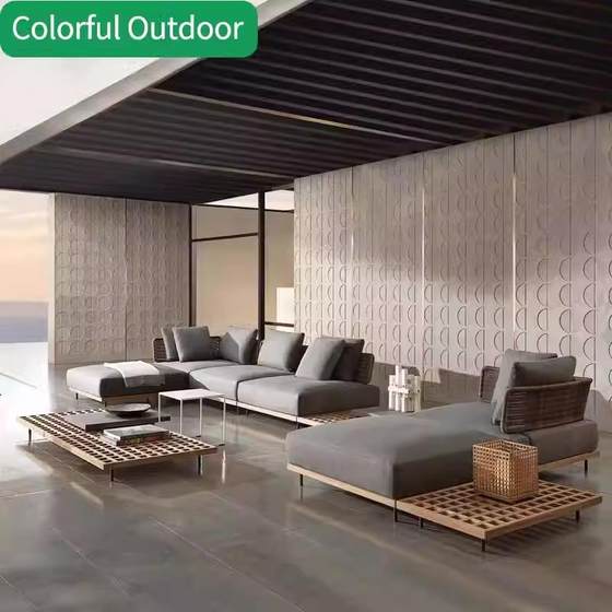Outdoor rattan leisure waterproof sunscreen sofa courtyard outdoor outdoor garden anticorrosion solid wood coffee table furniture combination
Outdoor rattan leisure waterproof sunscreen sofa courtyard outdoor outdoor garden anticorrosion solid wood coffee table furniture combination