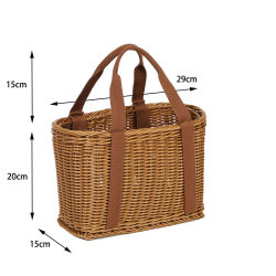 Rattan woven shopping, grocery shopping, bathing, fruit and dirty clothes basket Rattan woven shopping, grocery shopping, bathing, fruit and dirty clothes basket