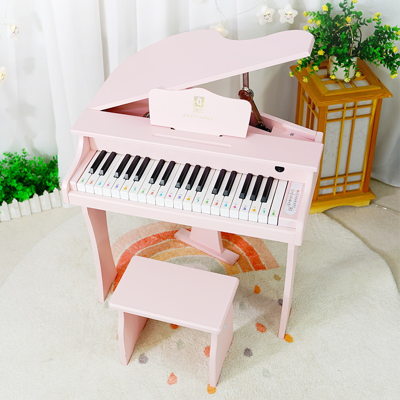 可愛いベビークランドピアノ - 木製電子ピアノおもちゃ