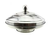 Stage magic props: stainless steel pigeon basin, fire basin, pigeon double-layer fire basin, pigeon beginner's close-up magic