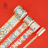 Imperial Palace Taobao fulihuamei - painted enamel pattern - hollow special-shaped cutting hand Curtain tape set
