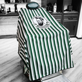 Adult Vintage Green Striped oil headband barber net red barber shop hair salon special enlarged barber cloth