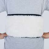 Wool fleece belt for warmth, waist, spine, intervertebral disc, stress, pain, palace, stomach and stomach, bib for cold protection