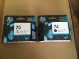 Original. HP hp74xl ink cartridge hp74 ink cartridge HP 75 ink cartridge hp75xl ink cartridge